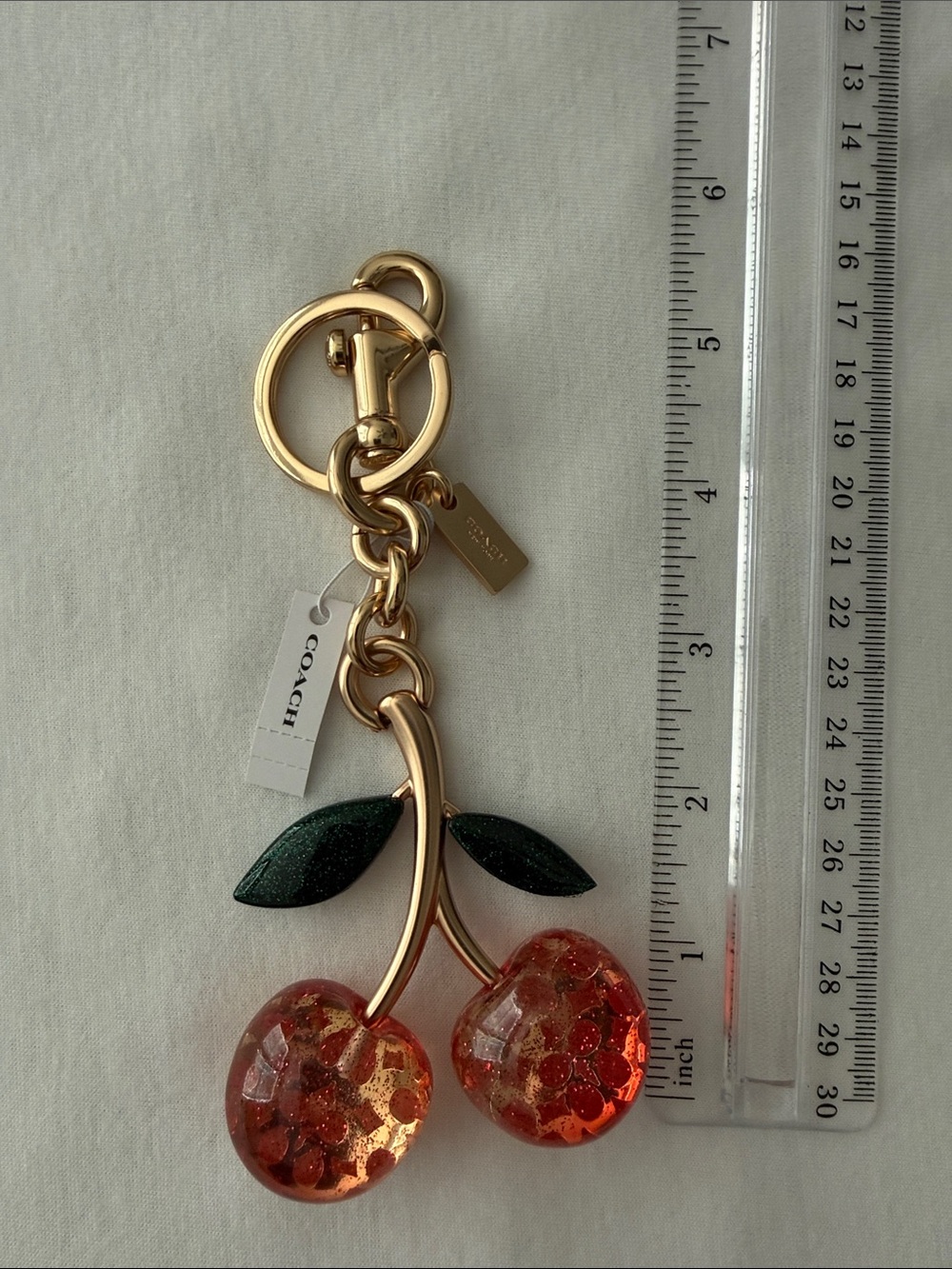 Coach Keychain Cherry Charm - Picture 8 of 12